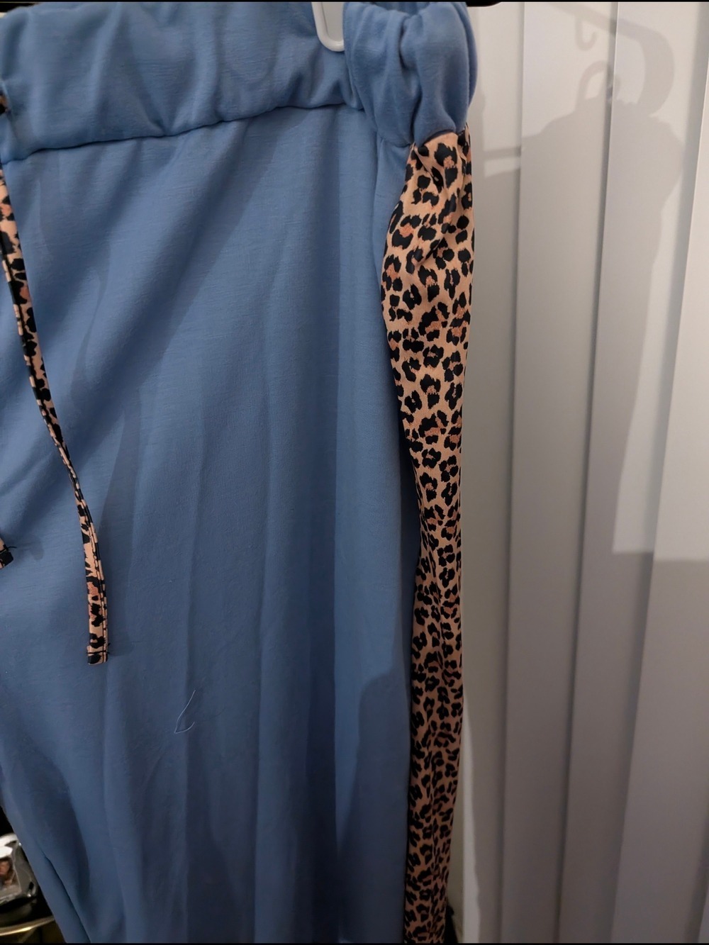 Light Blue Tracksuit Set Leopard Print Hoodie & Joggers 4XL. NWOT - Picture 7 of 16